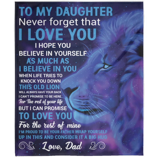 To My Daughter | FLM Arctic Fleece Blanket 50x60